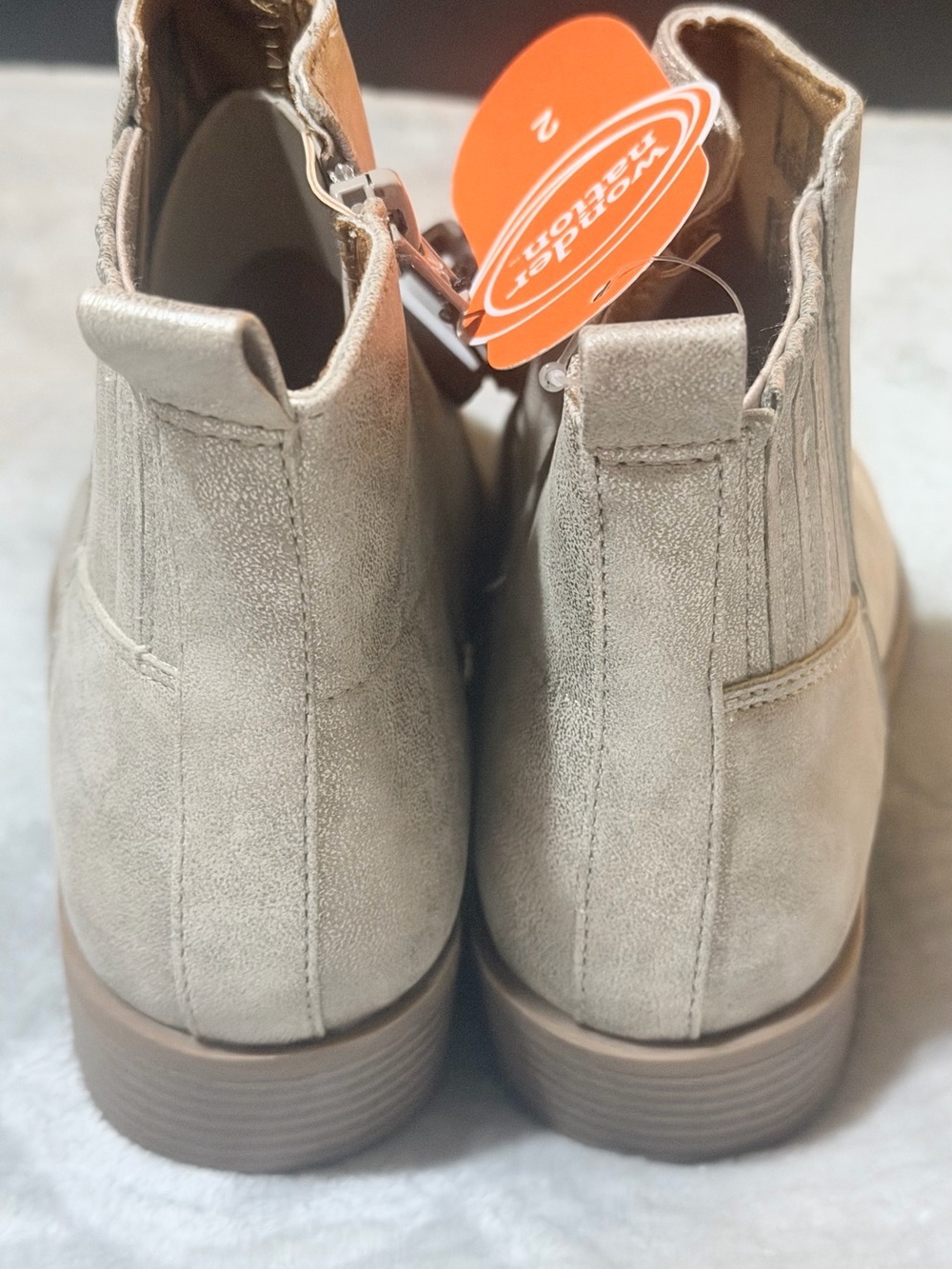 wonder nation Metallic Taupe Chelsea Ankle Boots - Picture 4 of 7
